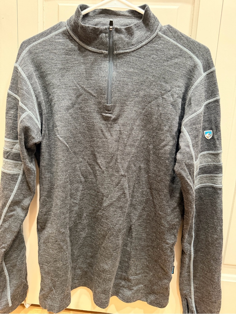 Kuhl Black Half-Zip Pullover with Branded Neck Tag